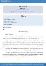 Đề ôn hè Tiếng Việt 4 lên 5 có lời giải chi tiết - Đề 6